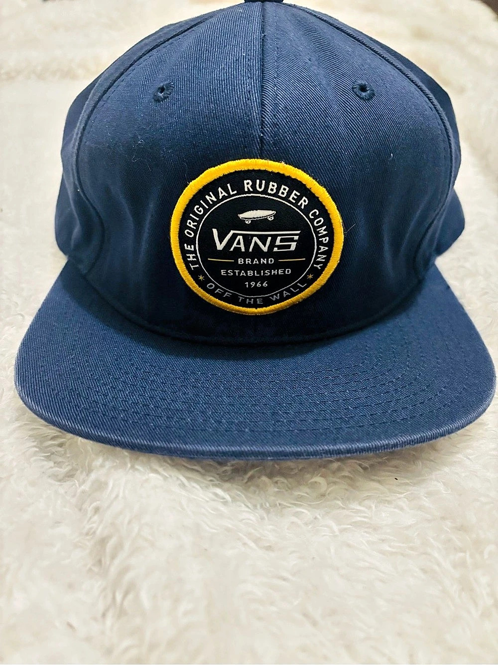 Vans The Original Rubber Company Snapback Hat Blue